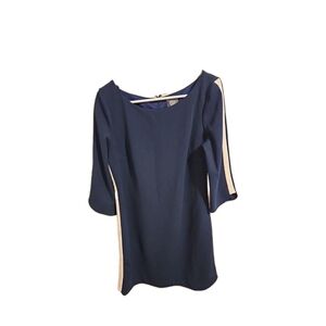 Vince Camuto Blue Pink Sheath Dress with 3/4 Sleeves 12